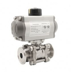 VFP Three Pieces Non-Retention Pneumatic Ball Valve